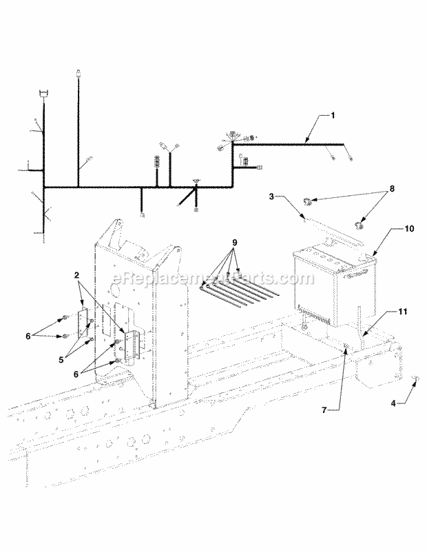 Battery And Electrical 1b075g & After Diagram and Parts List for 5254E 54AE542-710, 54BE542-710, 54CE542-710 Cub Cadet Lawn Tractor